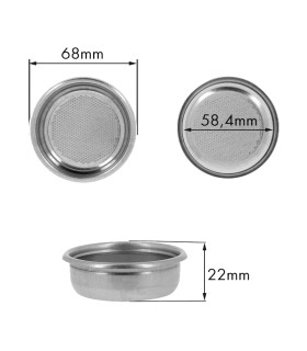 Filtr páky kávovaru LaCimbali, dvouporcový, 12g