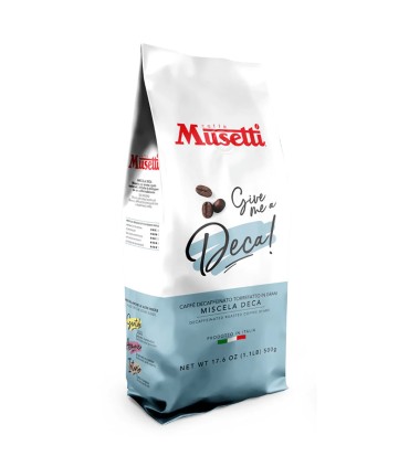 Zrnková káva DECA-bezkofeinová Musetti  S.P.A. | Kávová Dílna 