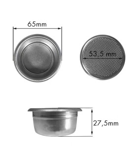 Sieb 2 tassen 14 g für tamper 53mm
