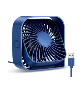 Leiser Mini-USB-Ventilator TOPK K50 Blau – 360° drehbar