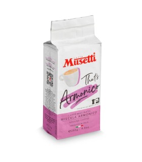 Armonico gemahlener Kaffee, 250 g, geröstet von Musetti S.P.A.