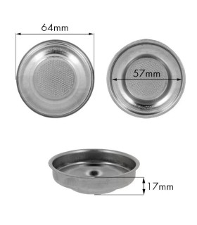 Sieb 1 tasse Lelit 57mm ,  7 g