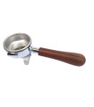 Páka kávovaru na 2 šálky, chrómovaná La Cimbali s drevenou rukoväťou