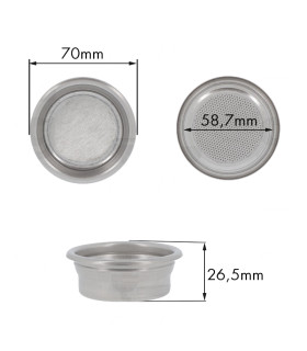 Siebträgerfilter 2 Tassen 14 g 70 x 26,5 mm La Marzocco L116/A